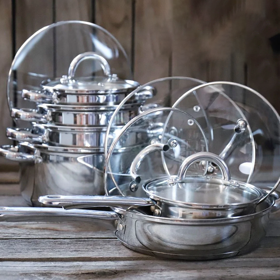 Vrhunski INOX 18/10 Zurrichberg set lonaca 12-dijelni