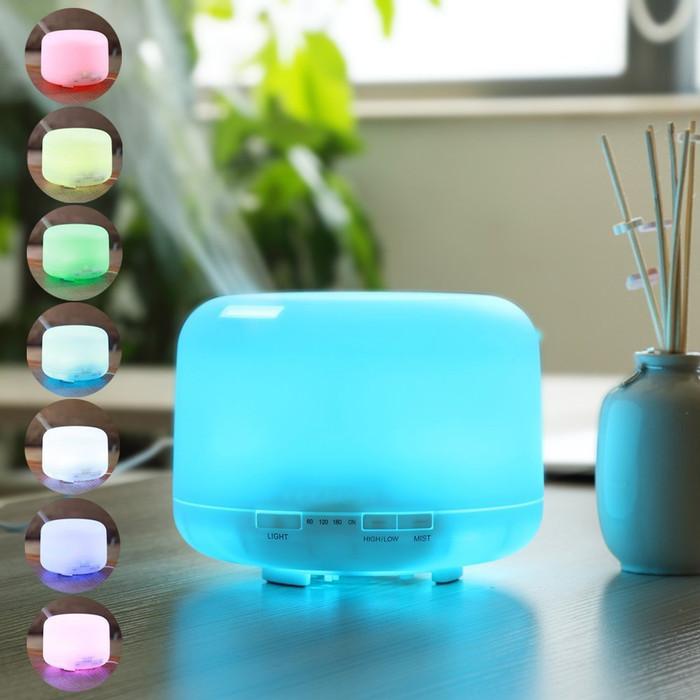 500 ML,  4U1 Ovlaživač zraka, lampa, mirisni difuser i aromaterapija